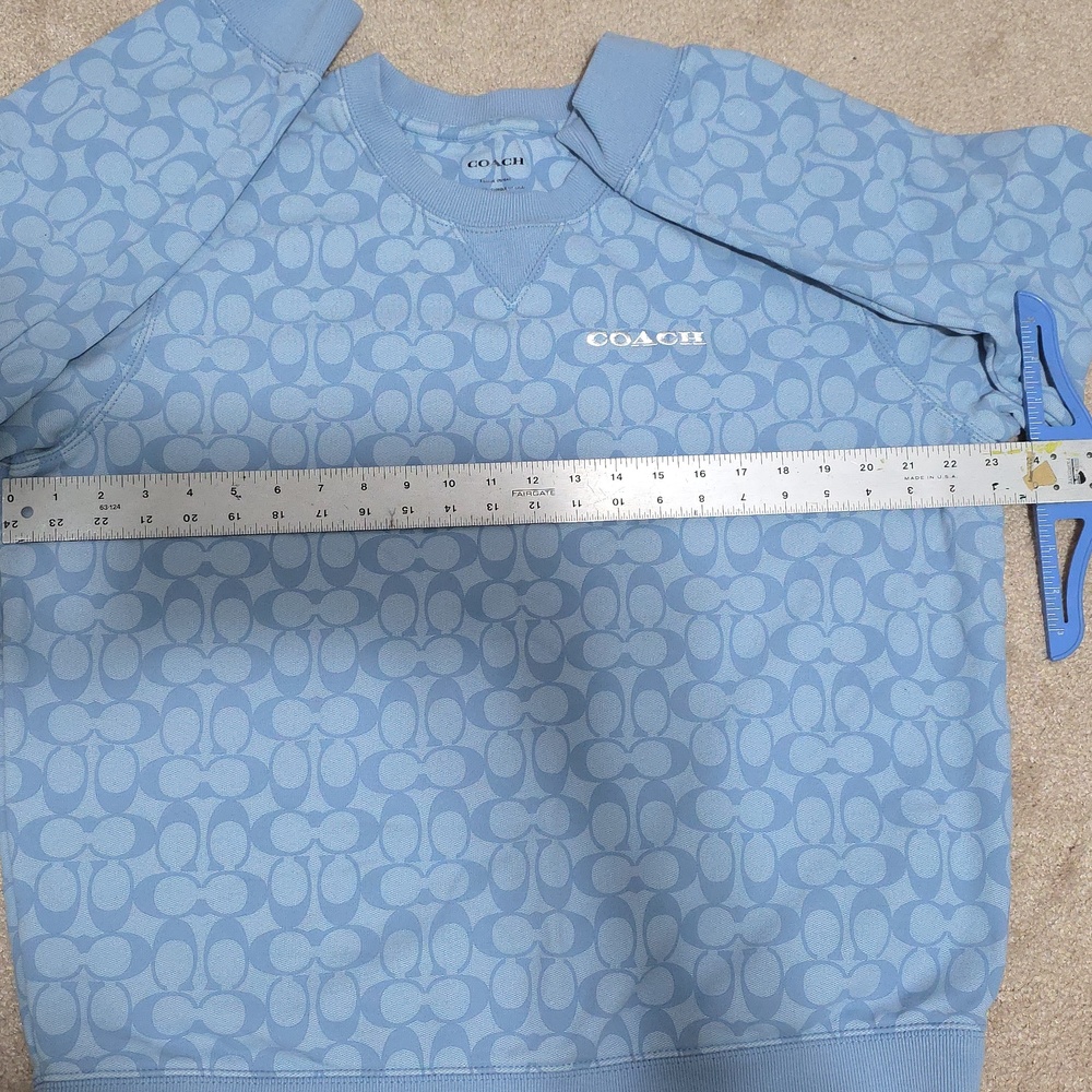 Coach Sweatshirt in Soft Blue - Picture 12 of 14